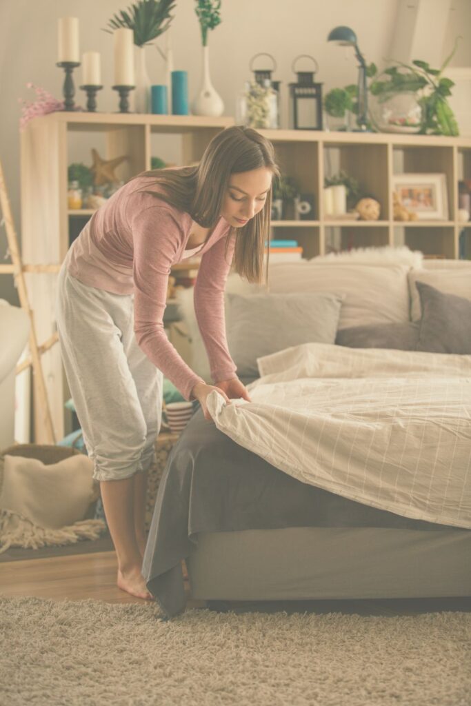 morning routine woman