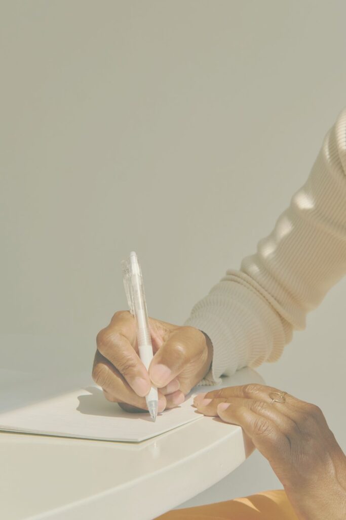 woman planning