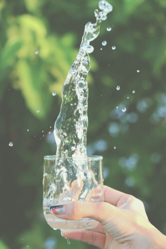glass of water